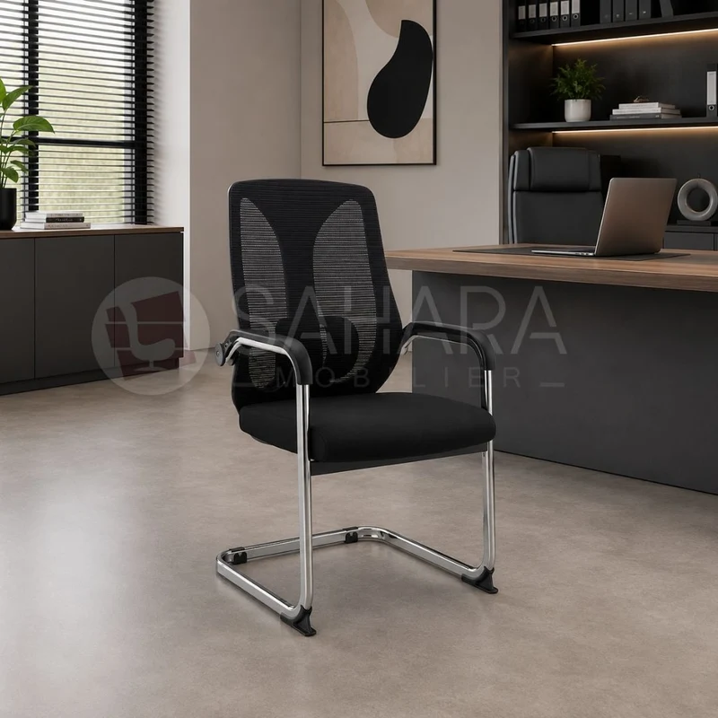 Fauteuil visiteur en mesh Réf 162C
