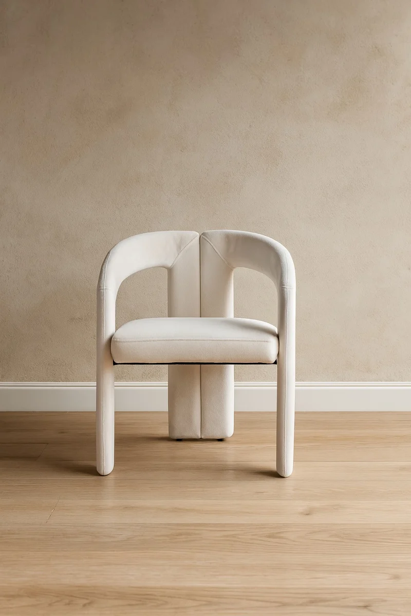 Chaise Onix velours beige