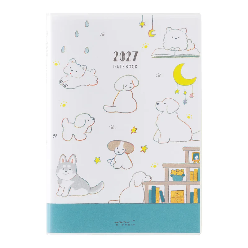 Agenda 2027 MIDORI Pocket Diary - B6 - Chien