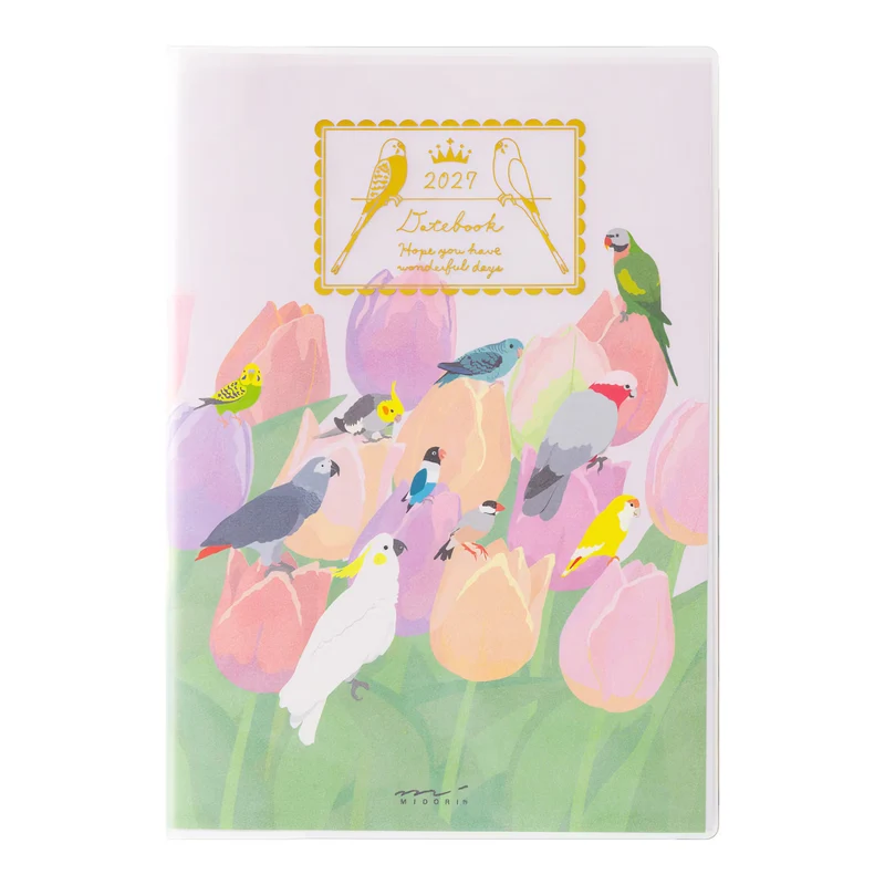 Agenda 2027 MIDORI Pocket Diary - B6 - Oiseau