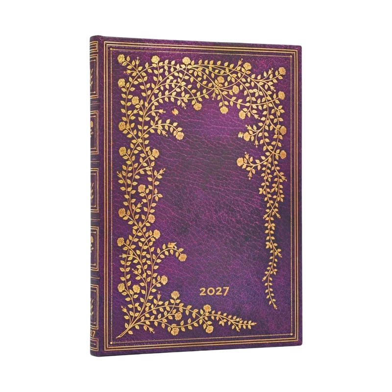 Agenda 2027 PAPERBLANKS Rose de New York - 1 semaine sur 2 pages - Midi - Hardcover - Vertical - 176p