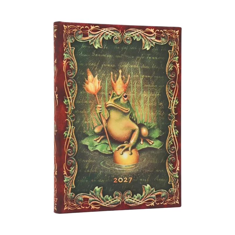 Agenda 2027 PAPERBLANKS Les Frères Grimm, Le Roi Grenouille - 1 semaine sur 2 pages - Midi - Hardcover - Vertical - 176p