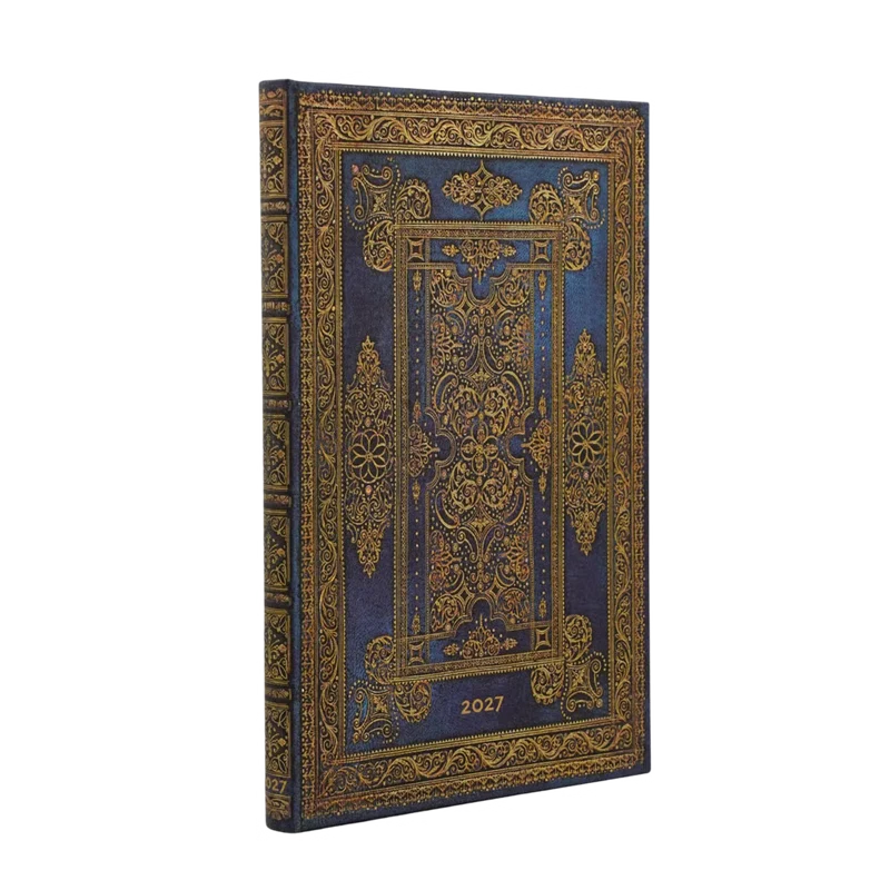 Agenda 2027 PAPERBLANKS Luxe Bleu - 1 semaine sur 2 pages - Maxi - Hardcover - Vertical - 176p