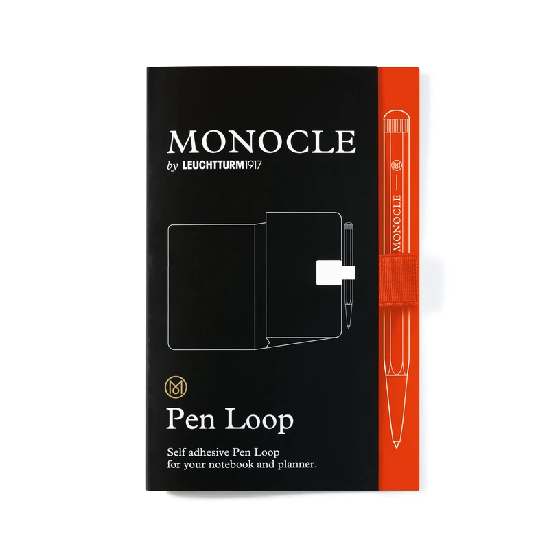 Passant autocollant LEUCHTTURM1917 Pen Loop Monocle - Mandarin