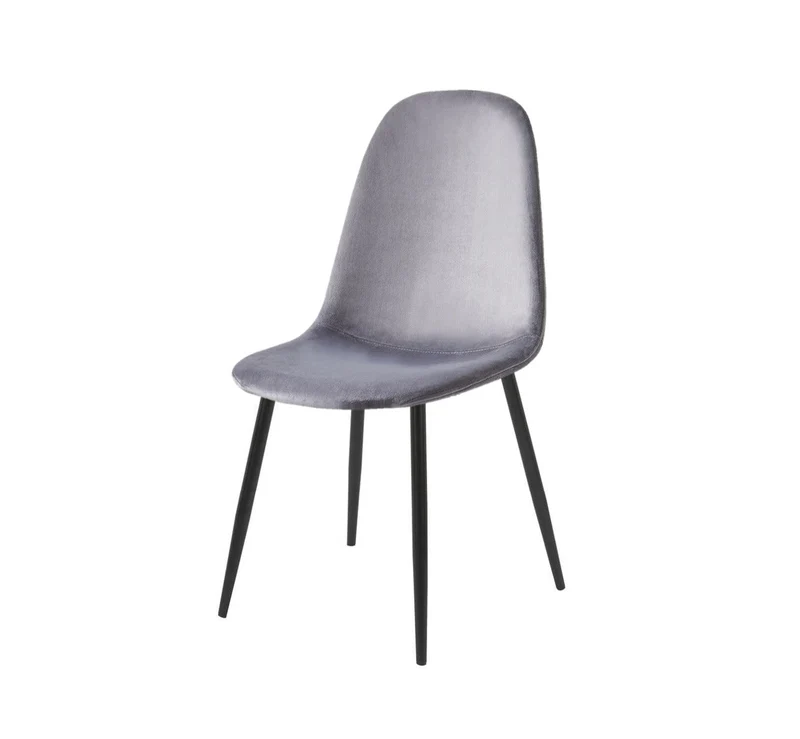 Chaise Scandinave gris pied noir