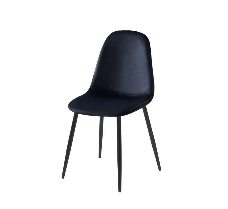 Chaise Scandinave noir pied noir