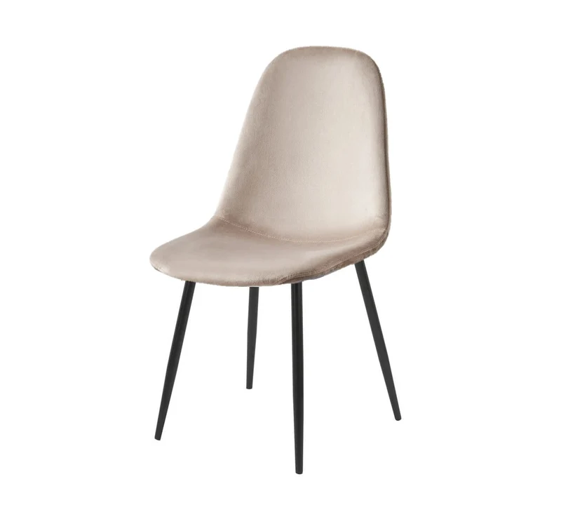 Chaise Scandinave taupe pied noir