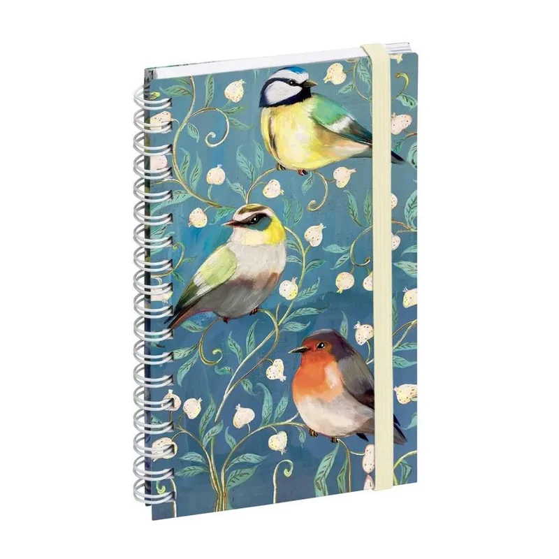 Agenda 2027 EXACOMPTA Lady 16S - 9 x 16 cm - 1 semaine + notes - Orientation horizontale - Sophie Adde oiseaux