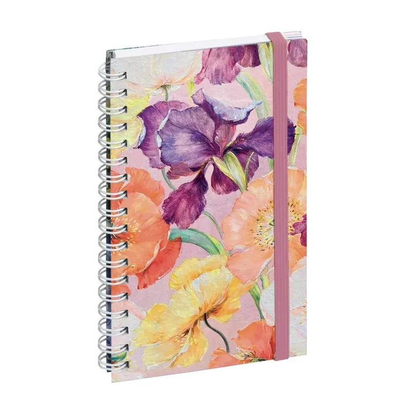 Agenda 2027 EXACOMPTA Lady 16S - 9 x 16 cm - 1 semaine + notes - Orientation horizontale - Sophie Adde fleurs