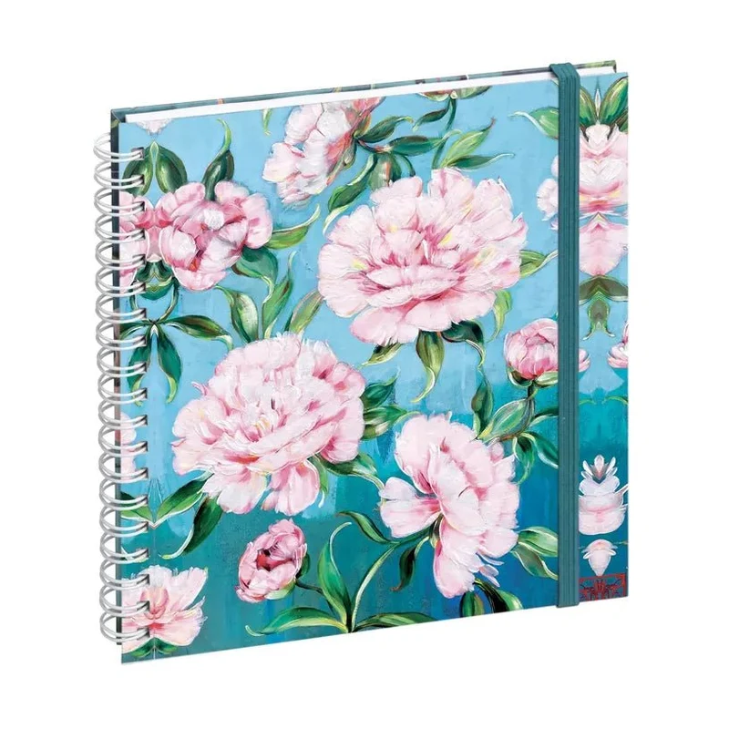 Agenda 2027 EXACOMPTA Lady 18S - 15 x 17 cm - 1 semaine + notes - Orientation horizontale - Sophie Adde fleurs