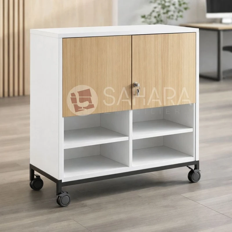 Armoire moyenne avec roulettes Réf C0851