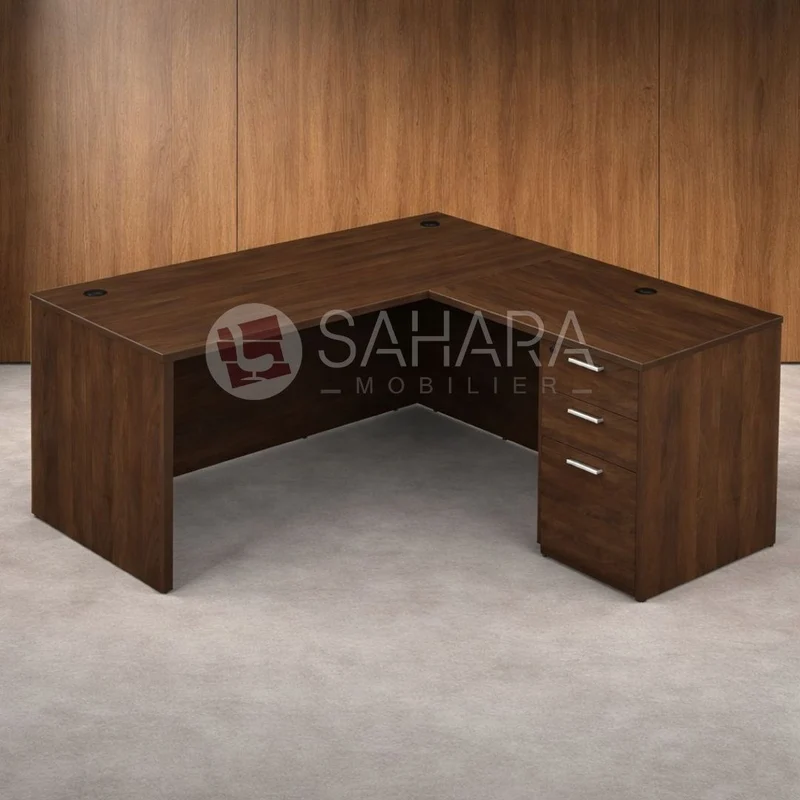 Bureau avec plateau droit Réf C0829