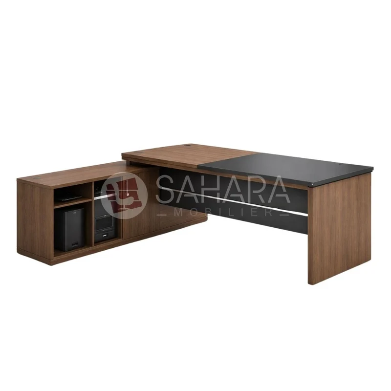 Bureau avec retour meuble Réf C0826