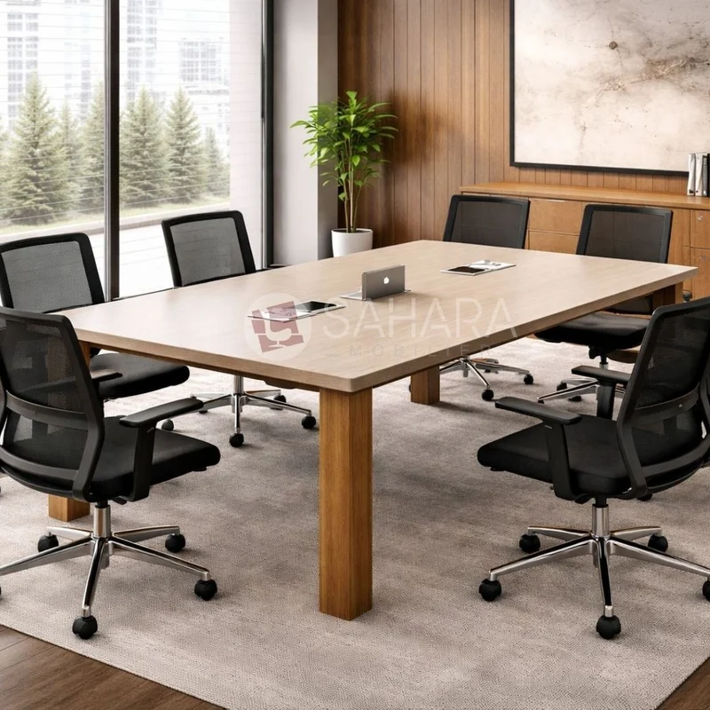 Table de réunion en bois Réf C0819