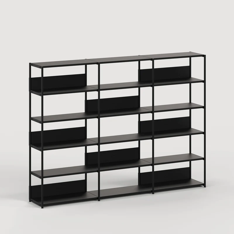 Etagère UNIT - H180 à 215 x L244cm - acier thermolaqué