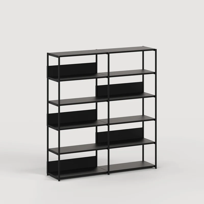 Etagère UNIT - H180 à 215 x L164cm - acier thermolaqué