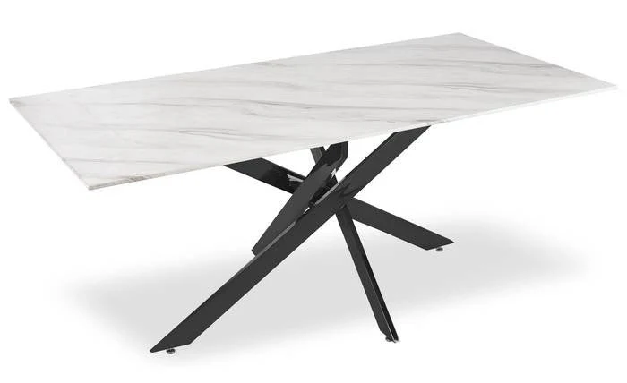 Table à manger Olivia pied noir 150cm