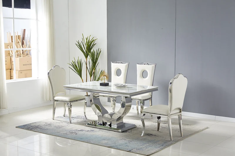 Table à manger Trophée chrome