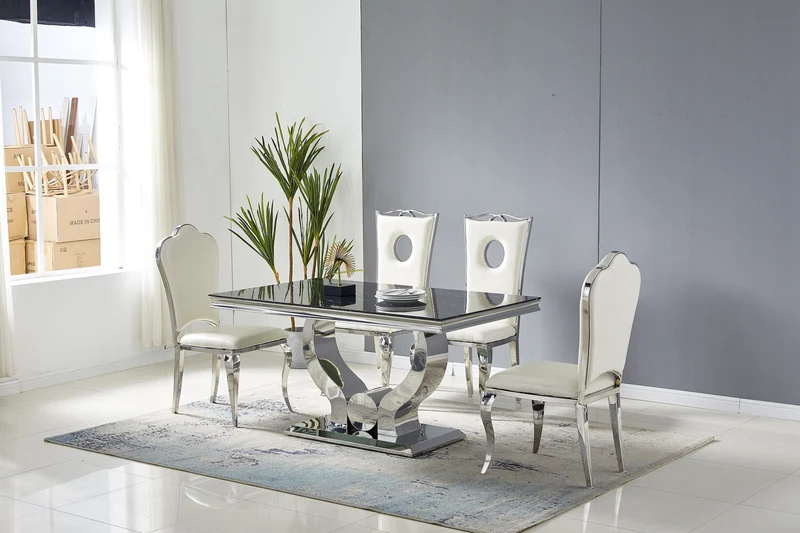 Table à manger Trophée pied chrome