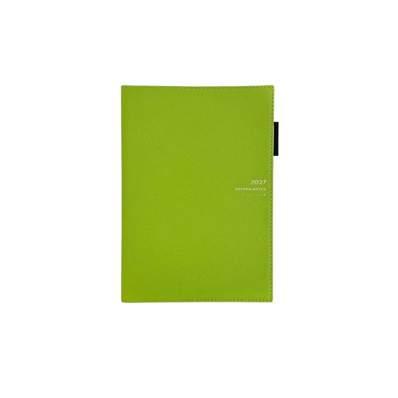 Agenda 2027 ÉPOPÉE Patience - A6 - 1 semaine sur 2 pages - Orientation verticale - Vert