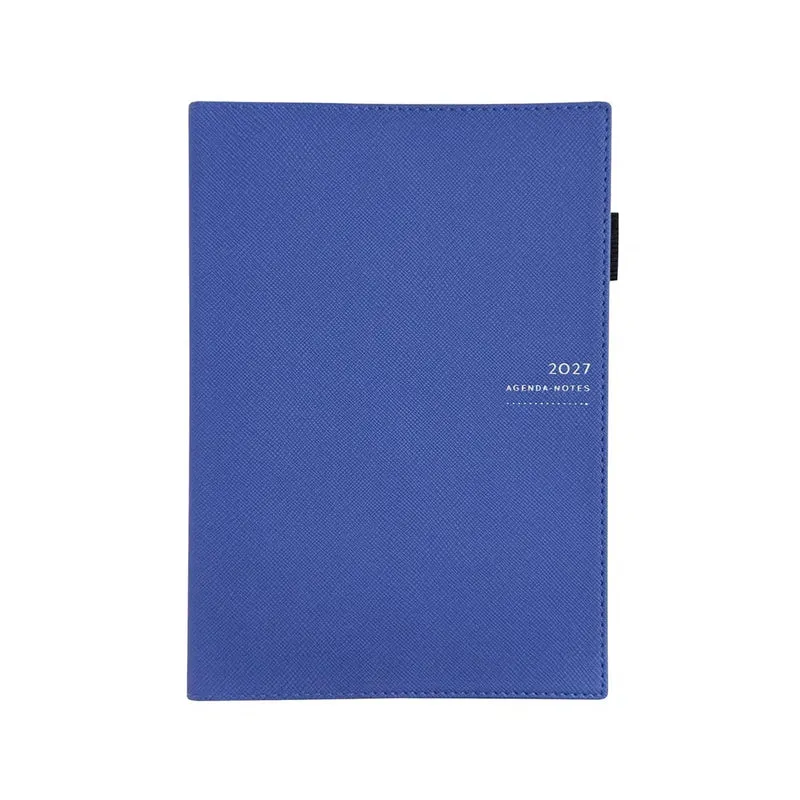 Agenda 2027 ÉPOPÉE Patience - A5 - 1 semaine sur 2 pages - Orientation verticale - Bleu lavande