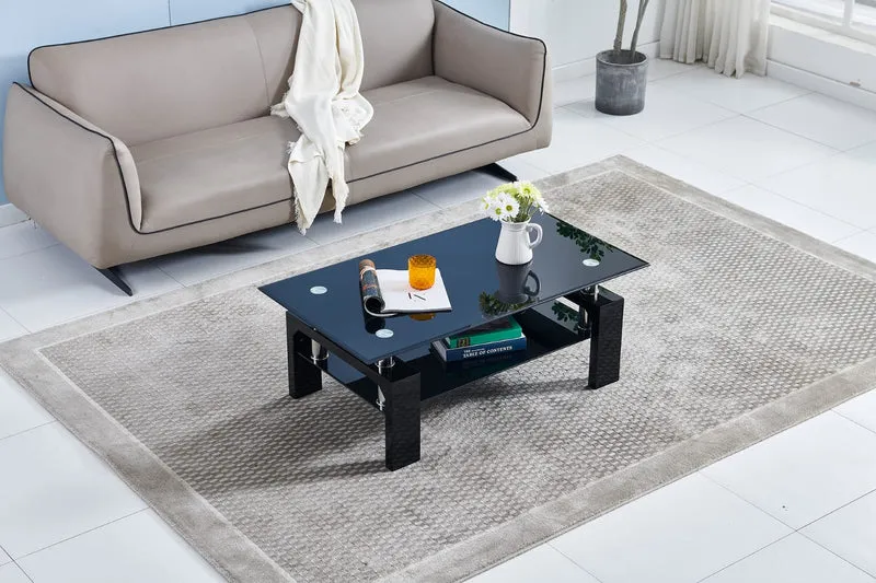 Table basse Gloria noir 110cm
