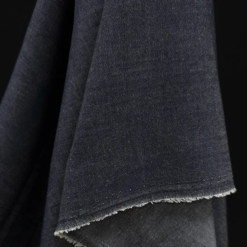 Chambray de coton | Bleu foncé | 1 M | FIN DE ROULEAU