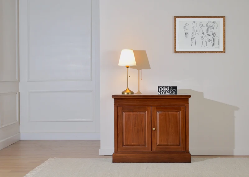 Sidetable Gesloten Amber Gouden grepen