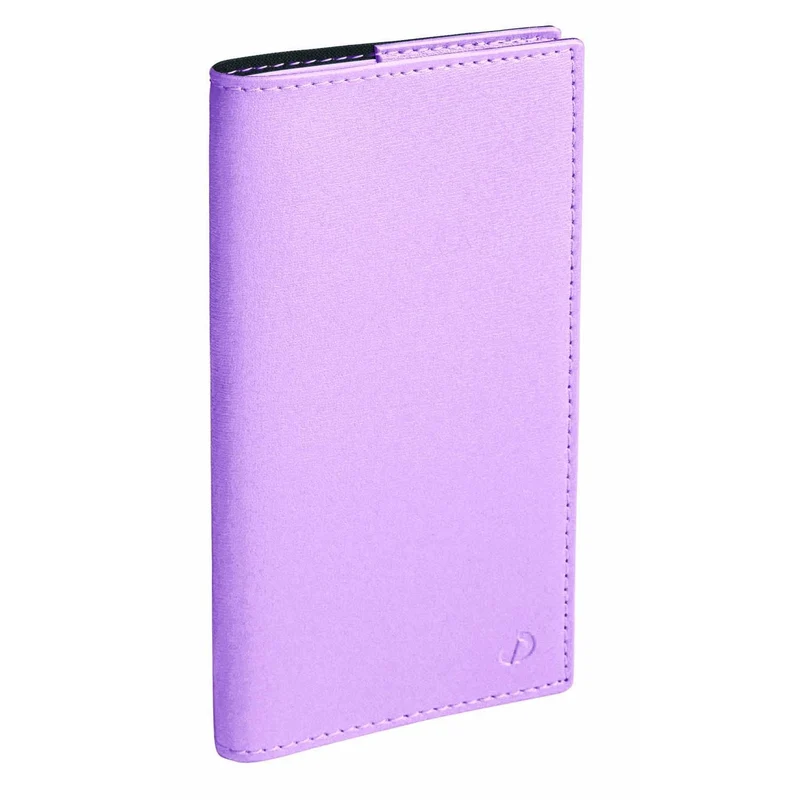 Agenda 2027 QUO VADIS Planital S Prestige - 8,8 x 17 cm - 1 semaine sur 2 pages - Orientation verticale - Soho parme