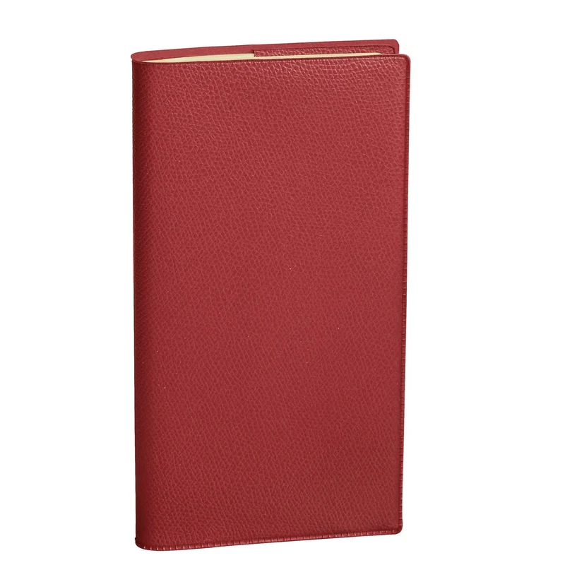 Agenda 2027 QUO VADIS Italnote Prestige - 8,8 x 17 cm - 1 semaine + notes - Orientation horizontale - Impala rouge