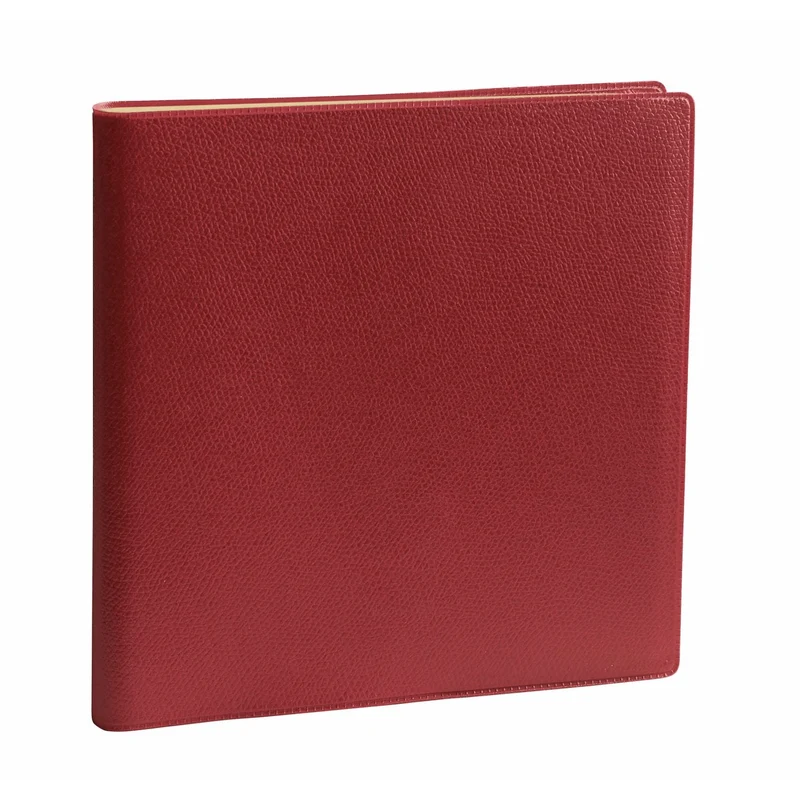 Agenda 2027 QUO VADIS Exécutif S Prestige - 16 x 16 cm - 1 semaine sur 2 pages - Orientation verticale - Impala rouge