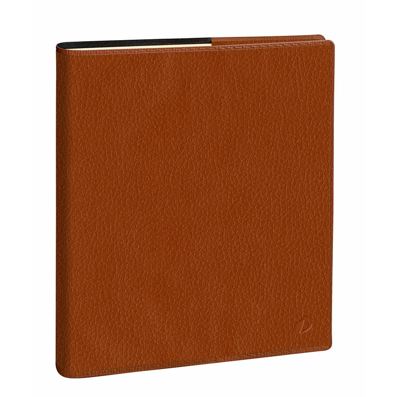 Agenda 2027 QUO VADIS Exécutif Prestige - 16 x 16 cm - 1 semaine sur 2 pages - Orientation verticale - Marlow camel