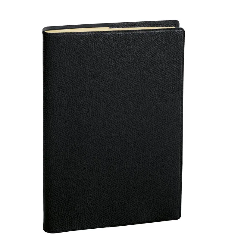 Agenda 2027 QUO VADIS Ministre Prestige - 16 x 24 cm - 1 semaine sur 2 pages - Orientation verticale - Impala noir