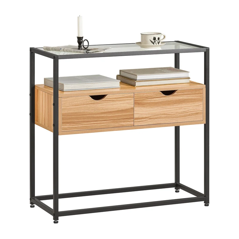 SoBuy FSB54-N Table Console, Table d’Entrée, Meuble d’Entrée, Bout de Canapé, Table Décorative, Buffet