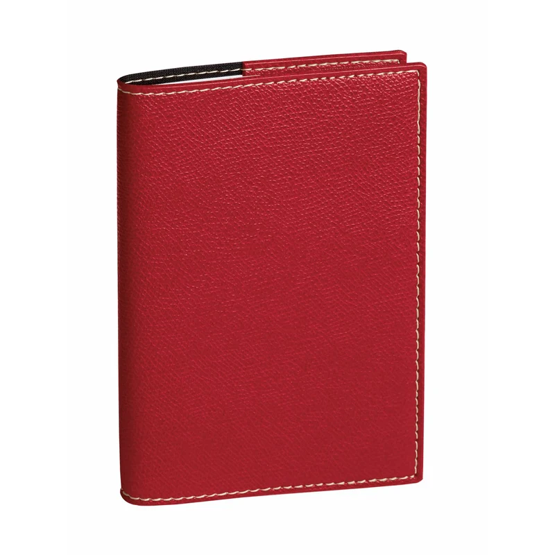 Agenda 2027 QUO VADIS Plain - 10 x 15 cm - Mensuel - Orientation verticale - Club rouge