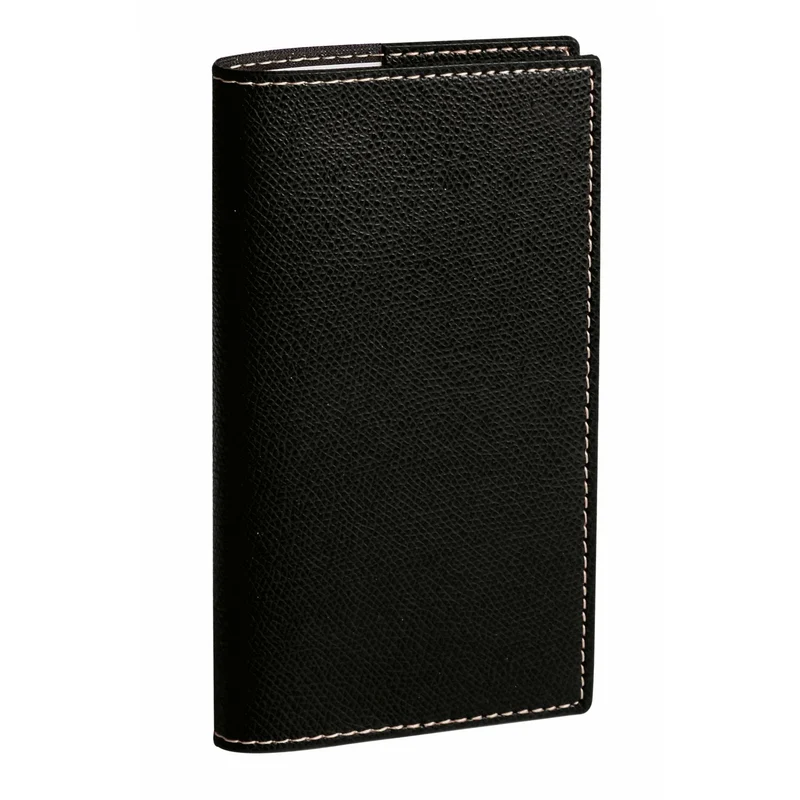 Agenda 2027 QUO VADIS Italnote B - 8,8 x 17 cm - 1 semaine + notes - Orientation horizontale - Club noir