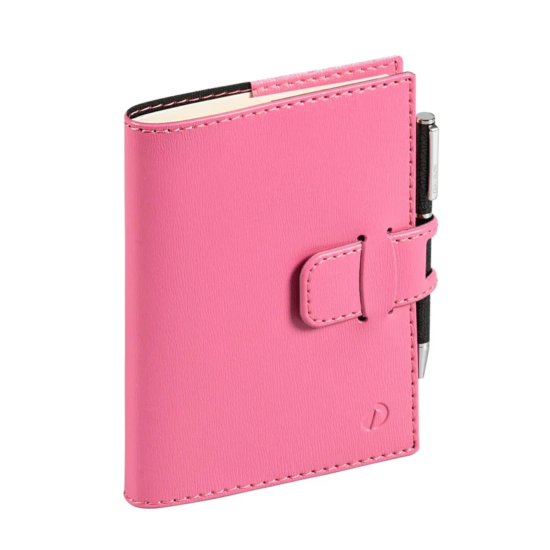 Agenda 2027 QUO VADIS Randonnée Prestige - 9 x 12,5 cm - 1 semaine sur 2 pages - Orientation verticale - Soho rose