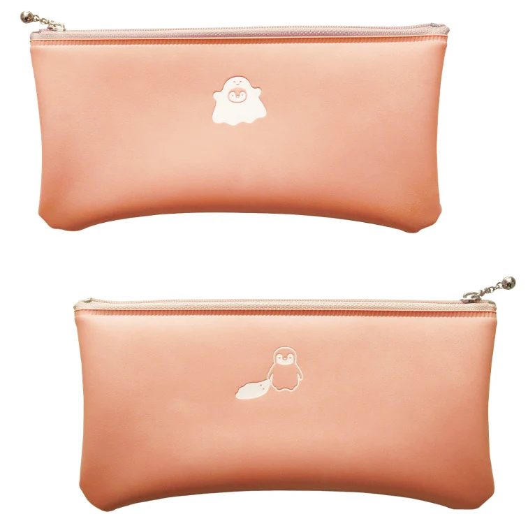 Trousse plate et large – Motif doré – Coloris au choix