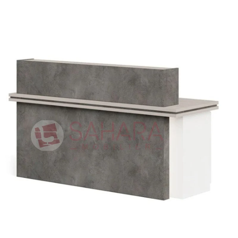 Comptoir d’Accueil Moderne Imitation Béton Réf C0172
