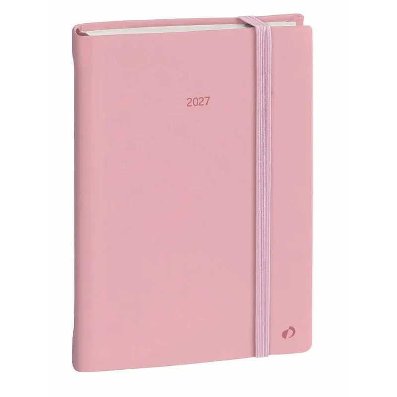 Agenda 2027 QUO VADIS Daily 21 Color - 13 x 21 cm - 1 jour par page - Orientation horizontale - Pastel rose