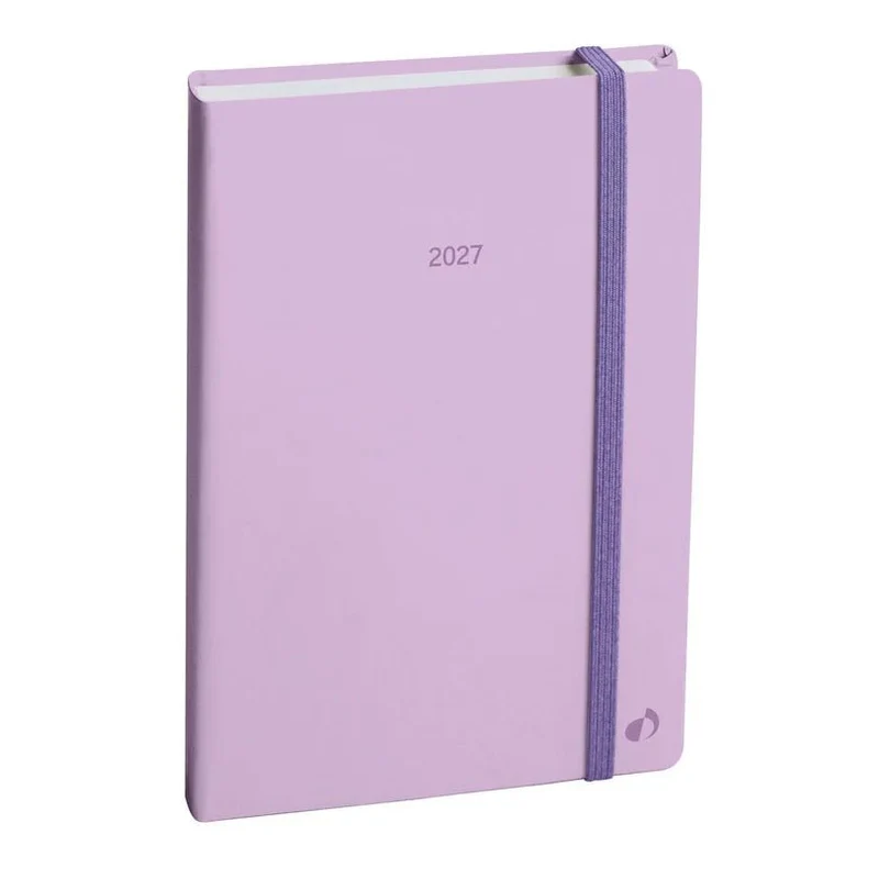 Agenda 2027 QUO VADIS Affaires Color - 10 x 15 cm - 1 semaine sur 2 pages - Orientation verticale - Pastel parme