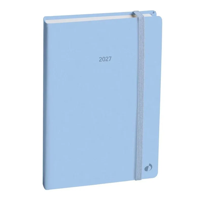 Agenda 2027 QUO VADIS Affaires Color - 10 x 15 cm - 1 semaine sur 2 pages - Orientation verticale - Pastel bleu clair