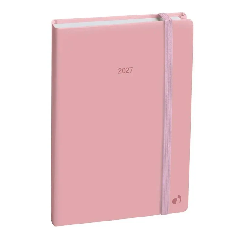 Agenda 2027 QUO VADIS Affaires Color - 10 x 15 cm - 1 semaine sur 2 pages - Orientation verticale - Pastel rose