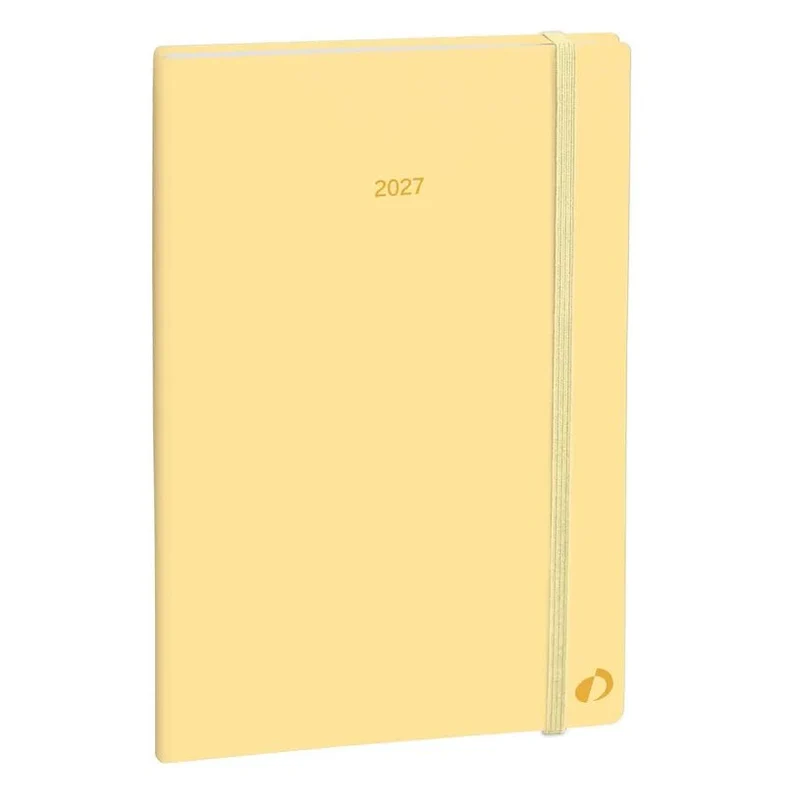 Agenda 2027 QUO VADIS Ministre Color - 16 x 24 cm - 1 semaine sur 2 pages - Orientation verticale - Pastel vanille
