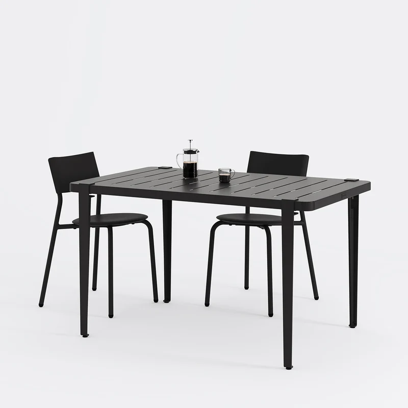 Table de jardin - acier thermolaqué