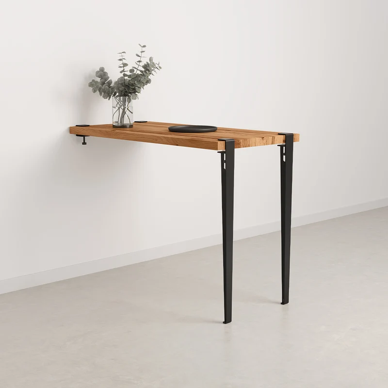 Table haute murale TIPTOE - bois ancien recyclé