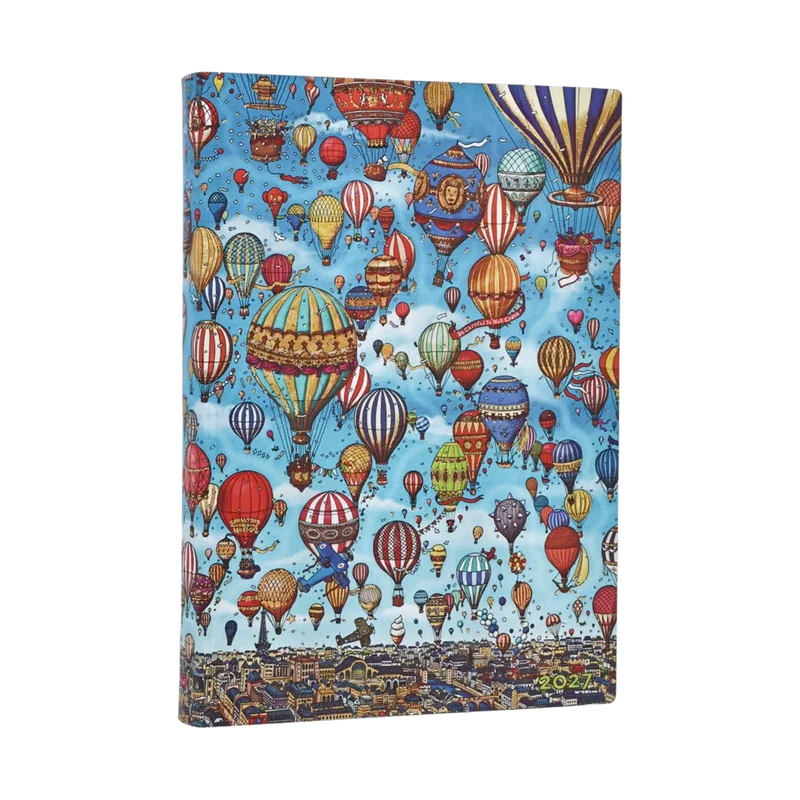 Agenda 2027 PAPERBLANKS Festival de Montgolfières - 1 jour par page - Midi - Softcover - 432p