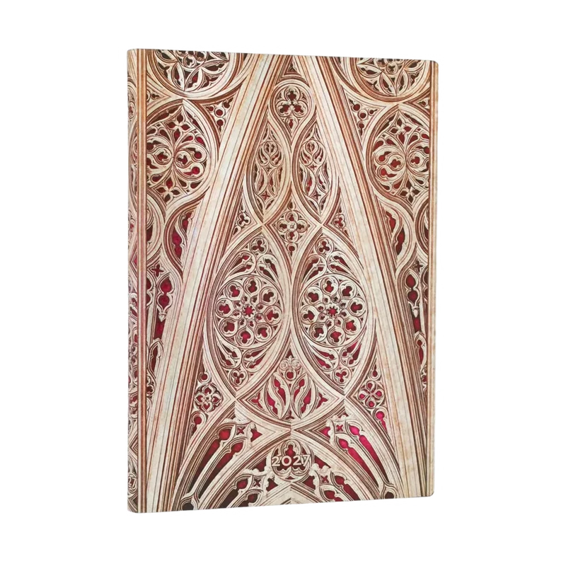 Agenda 2027 PAPERBLANKS Voûte de la Cathédrale de Milan (Bordeaux) - 1 semaine sur 2 pages - Midi - Softcover - Vertical - 176p