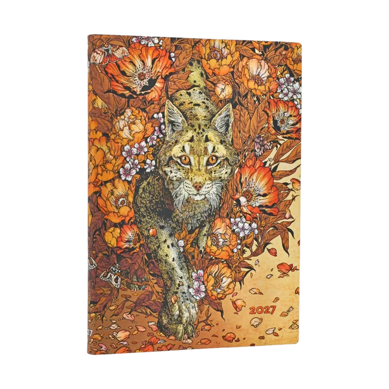 Agenda 2027 PAPERBLANKS L'Ascension du Lynx - 1 semaine sur 2 pages - Midi - Softcover - Horizontal - 176p