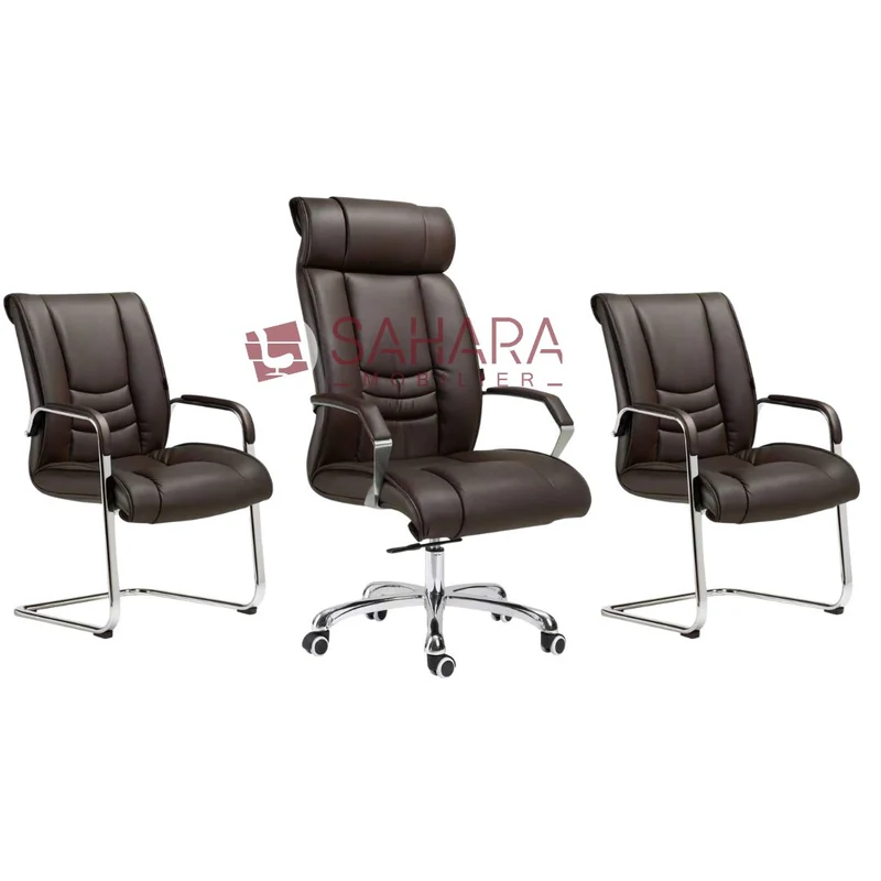 Pack fauteuil en simili cuir Réf C0529